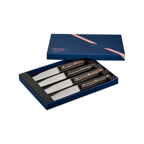 Opinel FACETTE Tafelmesser Esche dunkel Ansicht 4 bei Survivalfreunde.de