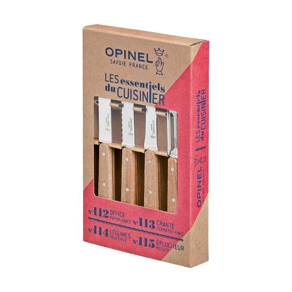 Opinel LES ESSENTIELS Küchenset, Buchenholz bei Survivalfreunde.de