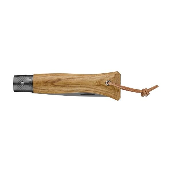 Opinel néo6 Klappmesser, BLACK OAK Eichenholz Ansicht 3 bei Survivalfreunde.de