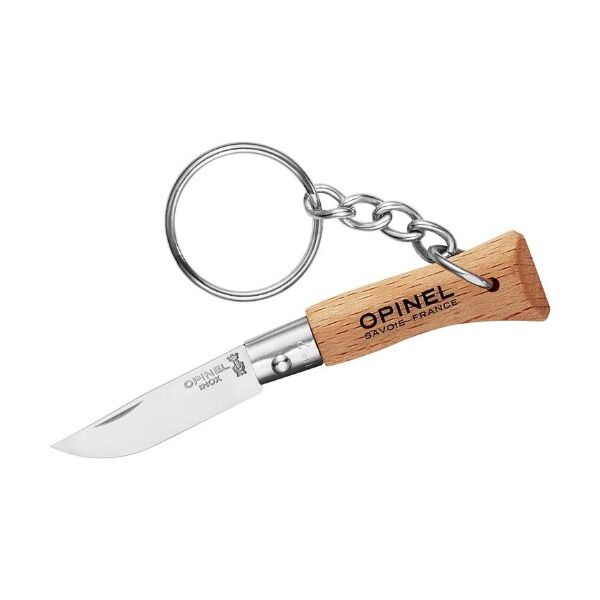 Opinel No 02 COLORAMA Klappmesser mit Schlüsselanhänger, natur bei Survivalfreunde.de