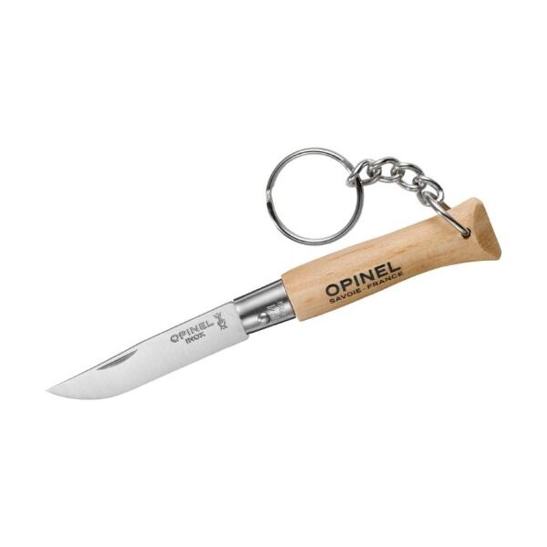 Opinel No 04 COLORAMA Klappmesser mit Schlüsselanhänger, natur bei Survivalfreunde.de