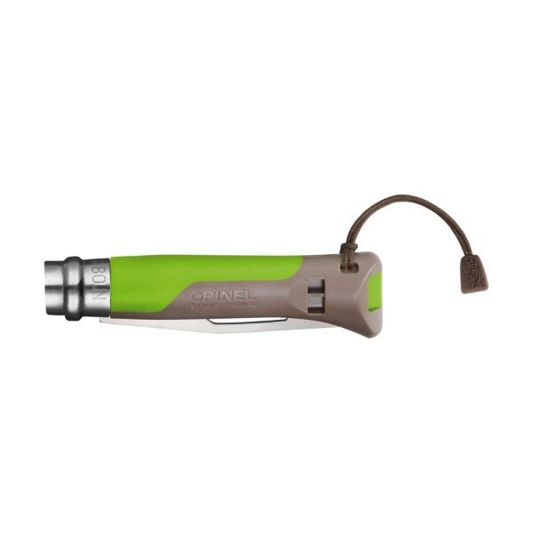 Opinel No 08 OUTDOOR Klappmesser, grün Ansicht 2 bei Survivalfreunde.de