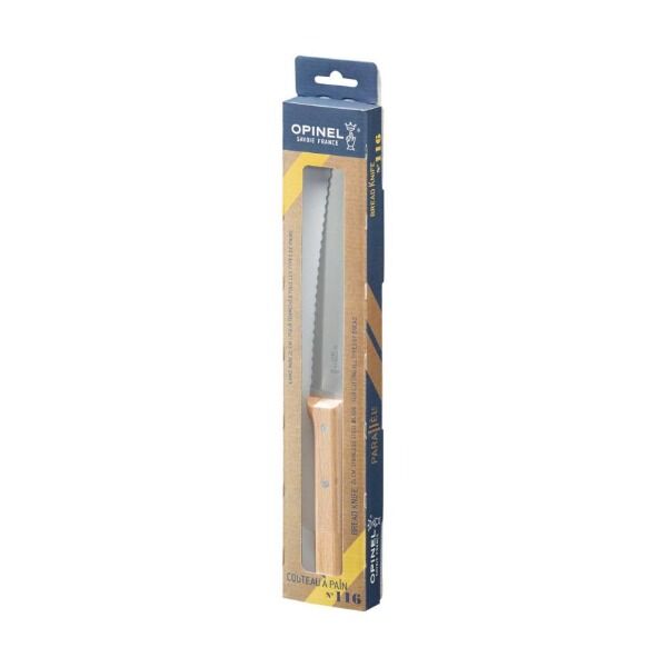 Opinel PARALLELE No 116 Brotmesser, Buchenholz Ansicht 3 bei Survivalfreunde.de