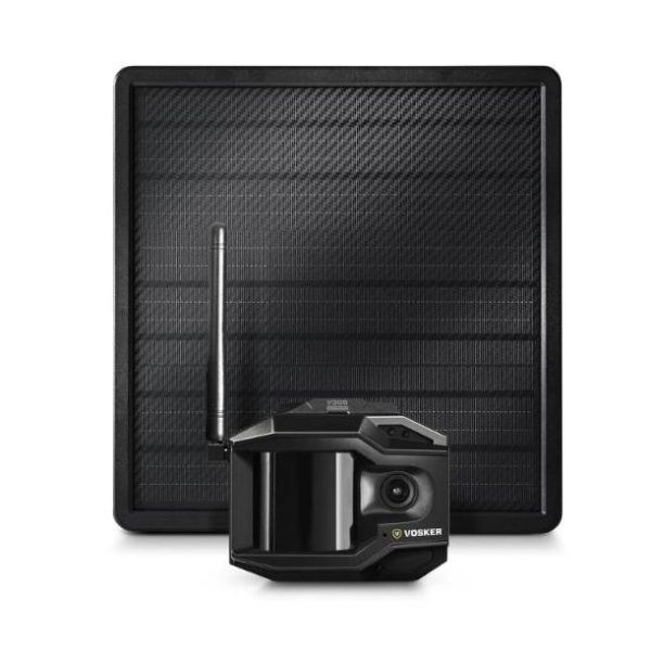 Vosker V300 Ultimate 4G-LTE Kamera und Solar-Powerbank – Seitenansicht