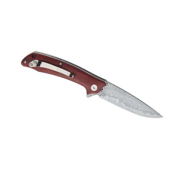 Herbertz CJH Damast Einhandmesser, Sandelholz