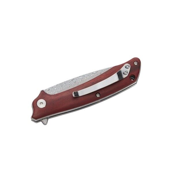 Herbertz CJH Damast Einhandmesser, Sandelholz