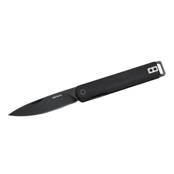 Herbertz Taschenmesser Liner Lock, schwarz Micarta