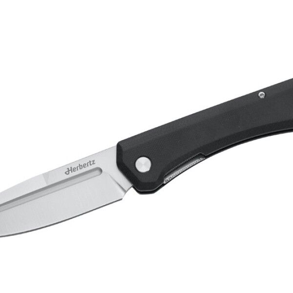 Herbertz Outdoor Taschenmesser Liner Lock, schwarz G10