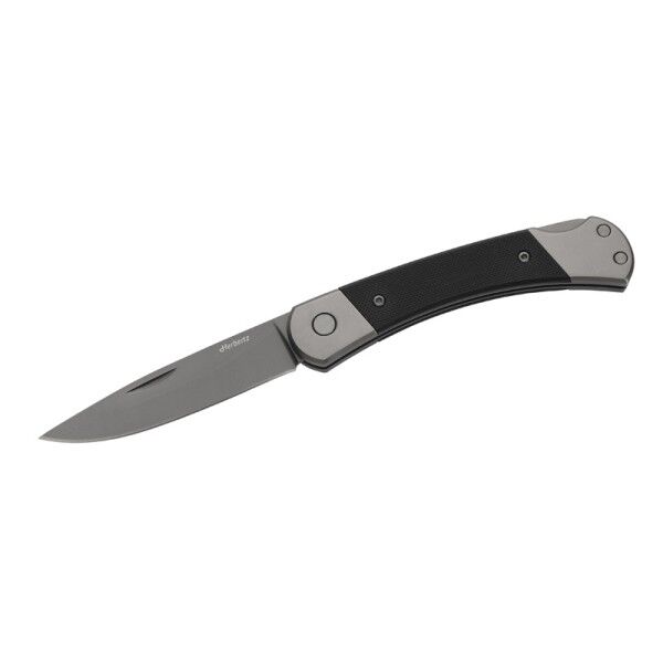 Herbertz Taschenmesser Titan Grey D2, Medium Black