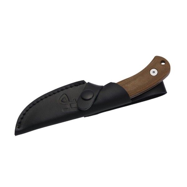 Herbertz Gürtelmesser D2, braun Micarta
