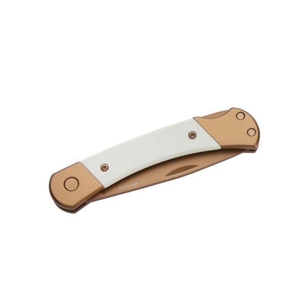 Herbertz Taschenmesser Titan Rosengold D2, Medium White