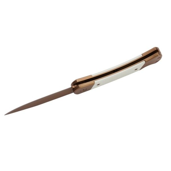 Herbertz Taschenmesser Titan Rosengold D2, Medium White