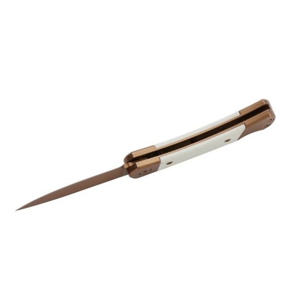 Herbertz Taschenmesser Titan Rosengold D2, Small White