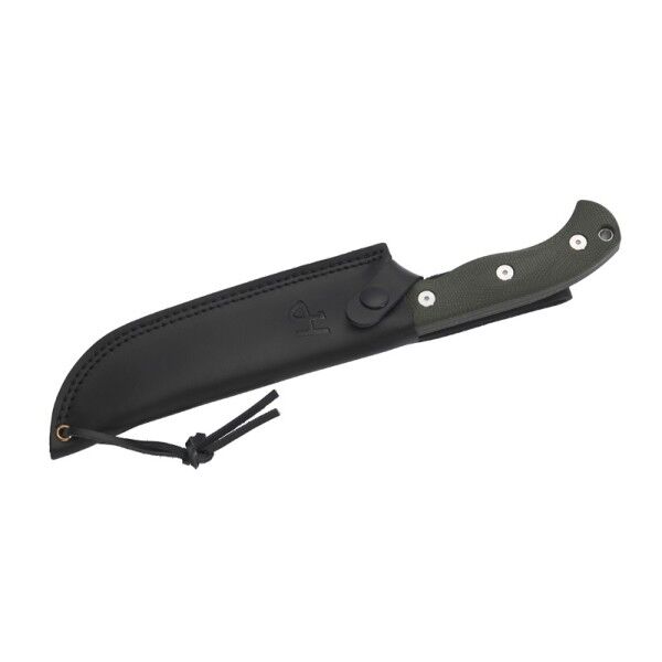 Herbertz Camp Outdoormesser D2, grün Micarta