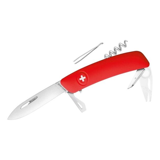 Swiza TT03 Tick Tool rot – Schweizer Taschenmesser mit Zeckenwerkzeug