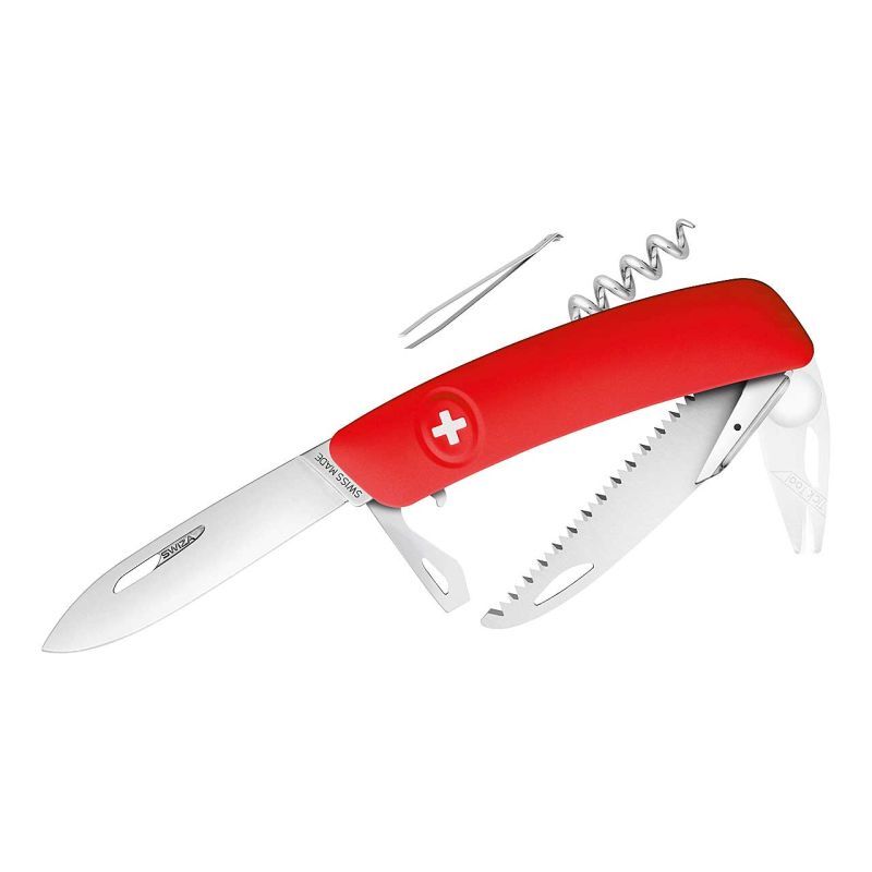 Swiza TT05 rot – Tick Tool mit Säge und Zeckenwerkzeug