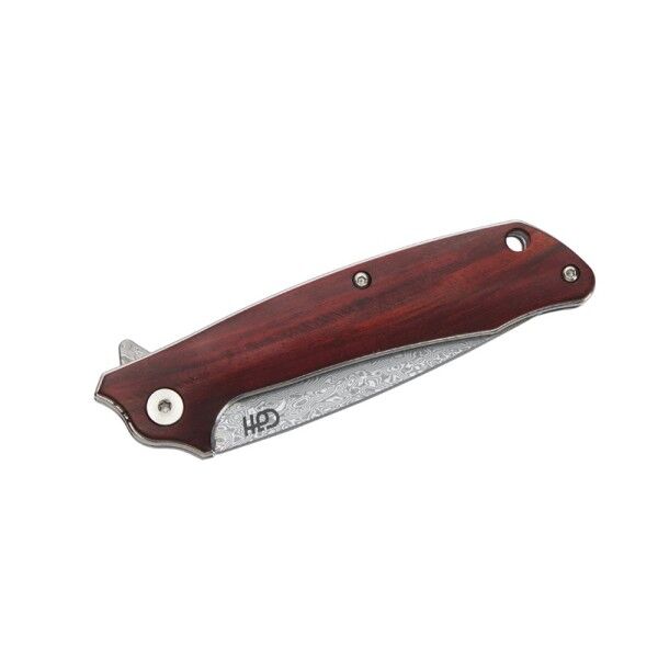 Herbertz CJH Damast Einhandmesser, Sandelholz