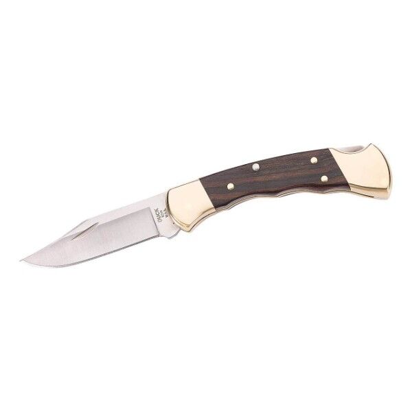 Buck 112 RANGER Finger Grooved Taschenmesser mit Etui bei Survivalfreunde.de