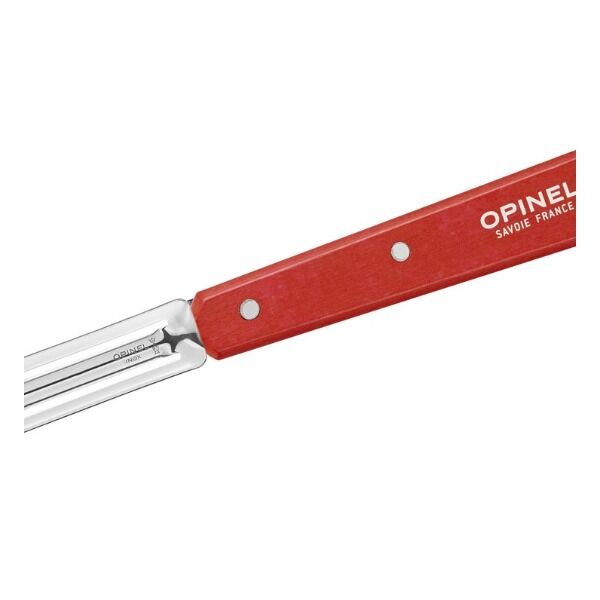 Opinel No 115 PAYSAGE Gemüseschäler, rot bei Survivalfreunde.de