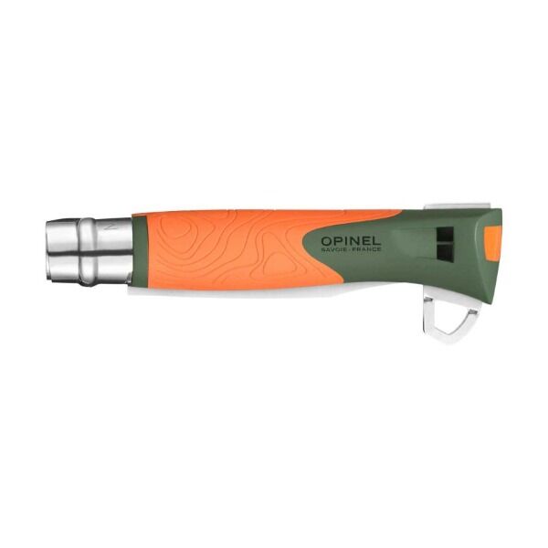 Opinel No 12 EXPLORE Taschenmesser mit Zeckenzange (grün) Ansicht 2 bei Survivalfreunde.de