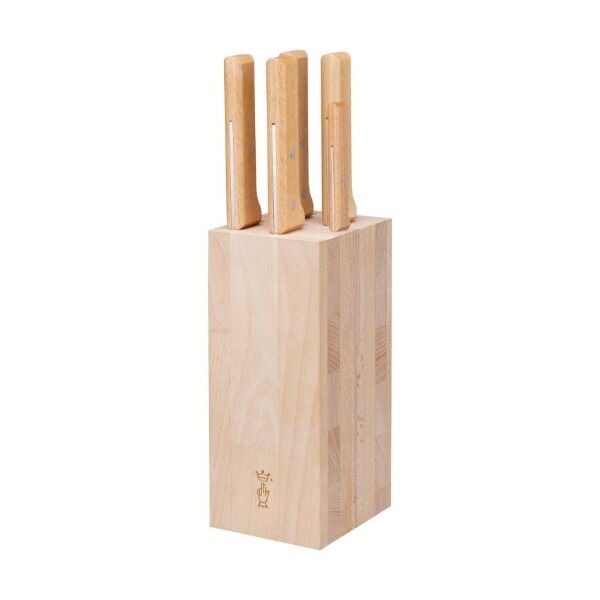 Opinel PARALLELE Fleisch Messerblock, Messer-Set, 5-teilig Ansicht 2 bei Survivalfreunde.de