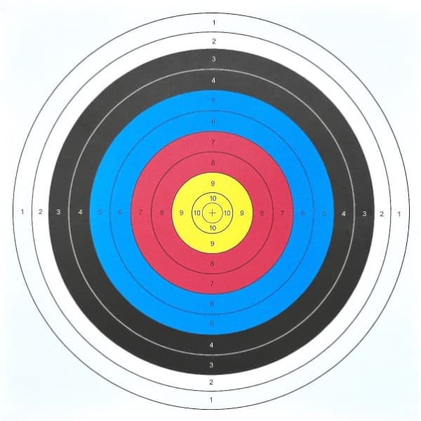 Papier-Zielscheiben 60x60 cm – 10er Pack