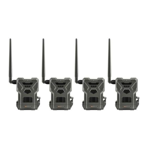 SPYPOINT FLEX-M 4er Set Wildkamera – vier LTE-Kameras Frontansicht
