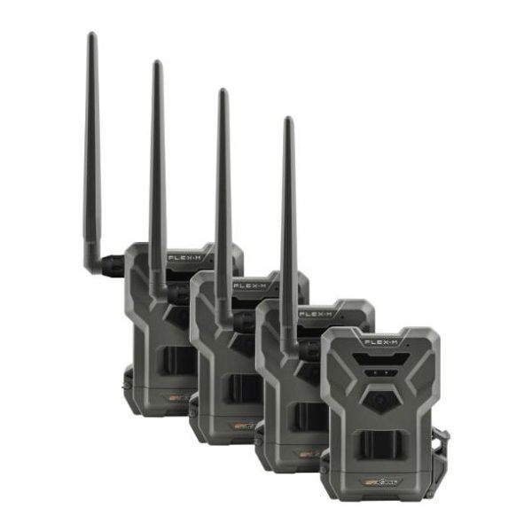 SPYPOINT FLEX-M 4er Set – vier Wildkameras seitlich gestaffelt