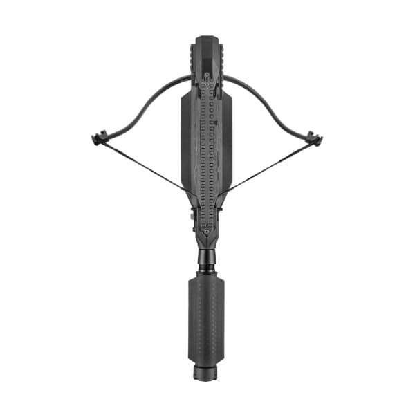 EK Archery REVO 7 Repetierarmbrust 90 lbs – Rückansicht mit 7-Schuss-Magazin