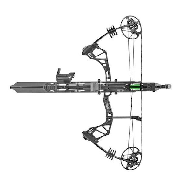 EK Archery Whipshot Compound Bogen mit 6-Schuss-Magazin – inkl. Red Dot, 6 Carbonpfeilen & Picatinny-Schiene