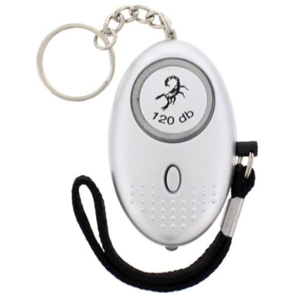 Scorpion Mini Personalalarm 120 dB Taschenalarm mit LED-Lampe am Schlüsselbund