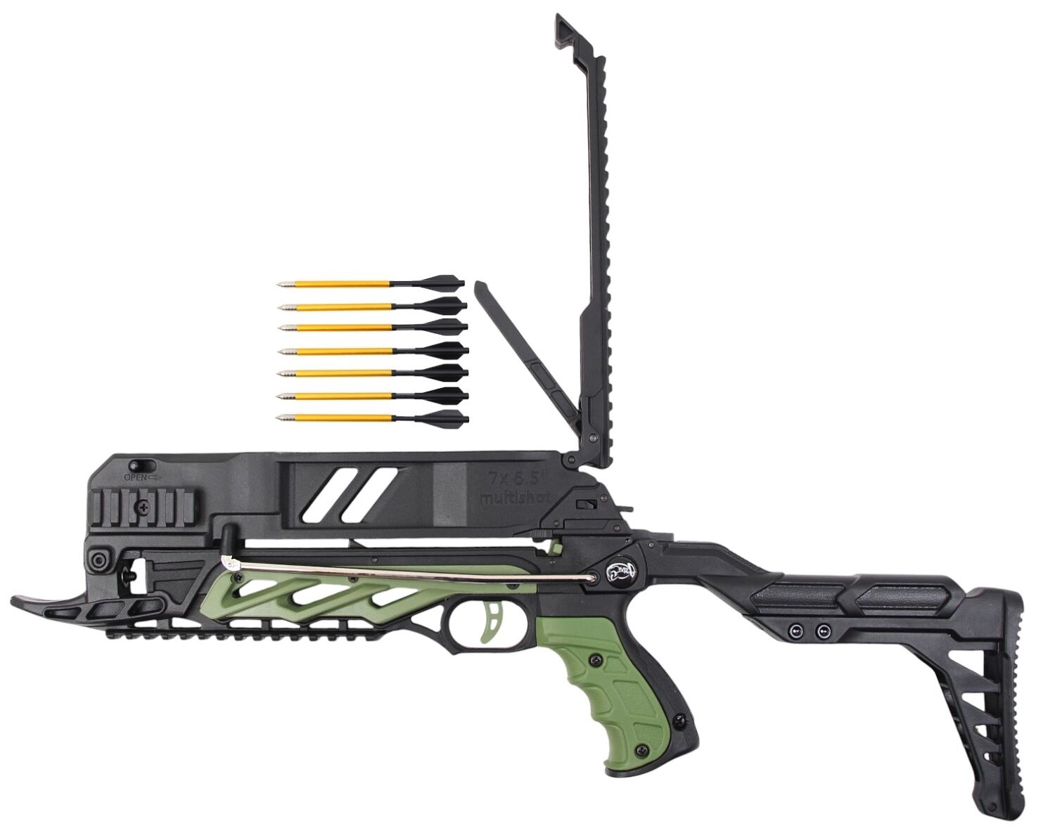 SOBEK Repetierarmbrust 80 lbs Grün mit Knickspanner und Picatinny-Schienen