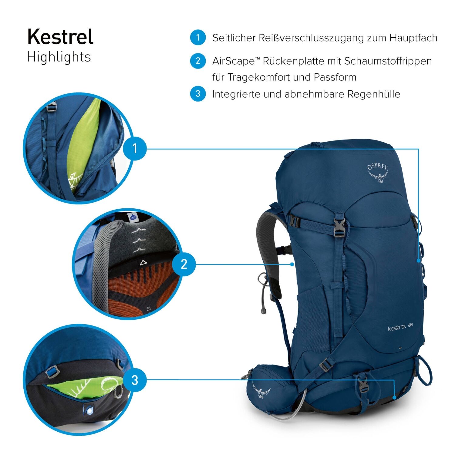 Osprey Kestrel 38l – Bild 7