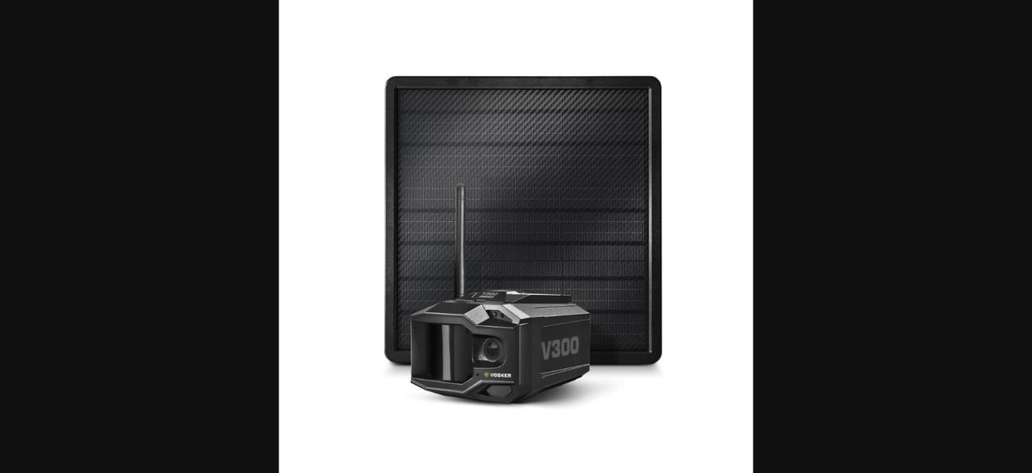 Vosker V300 Ultimate Überwachungskamera Solar 4G-LTE – Seitenansicht links