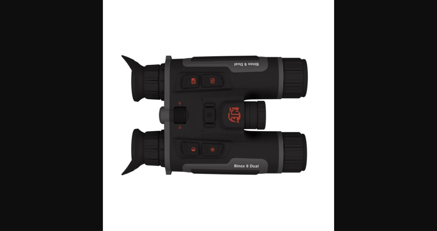 ATN Binox-6 Dual Wärmebildfernglas – Draufsicht mit Bedienknöpfen
