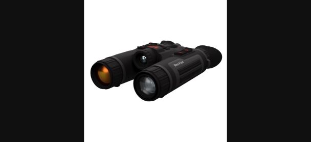 ATN Binox-6 Dual 640x512 Wärmebildfernglas – Seitenansicht links mit Thermalobjektiv