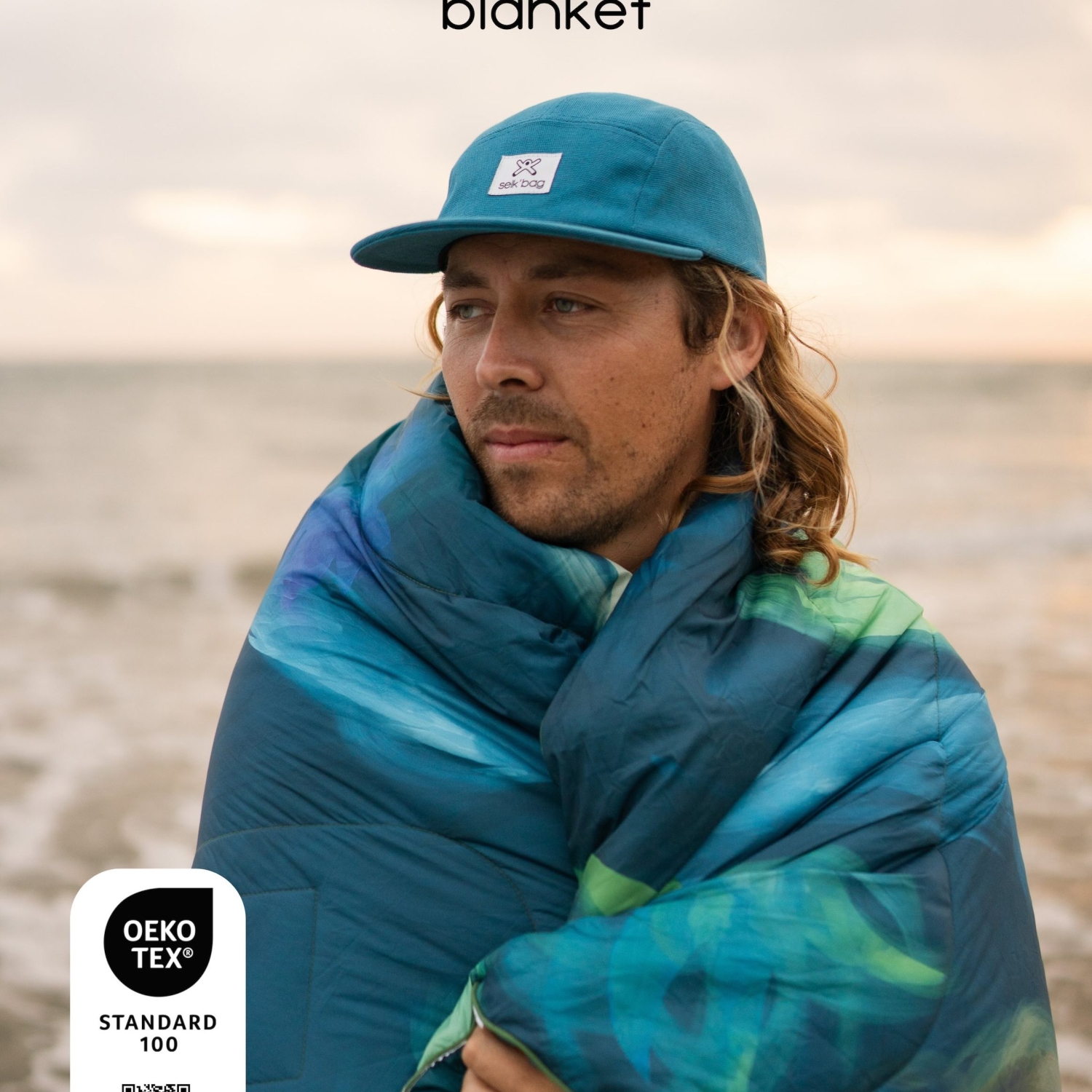 Selkbag Blanket 432 Hz als Kissen zusammengefaltet 40x40 cm