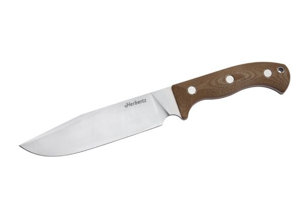 Herbertz Camp und Outdoormesser D2, Olivenholz