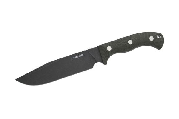 Herbertz Camp Outdoormesser D2, grün Micarta