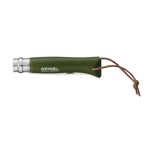 Opinel No 08 COLORAMA EARTH Klappmesser, dunkelgrün Ansicht 2 bei Survivalfreunde.de