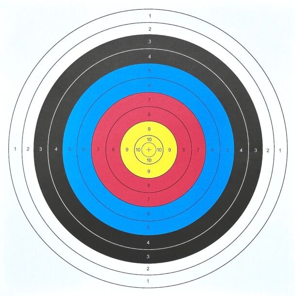 Zielscheiben aus Pappe 60x60 cm – 5er Pack