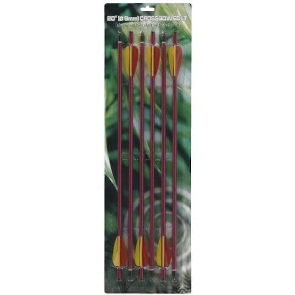 6x 20 Aluminiumpfeile rot bei Survivalfreunde.de
