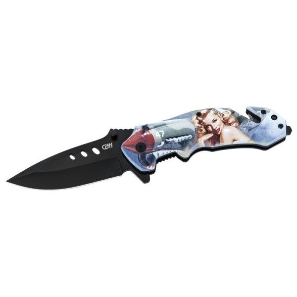 Herbertz CJH Einhandmesser, Totenkopf grün