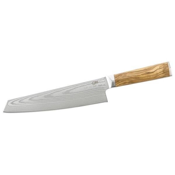 Herbertz CJH Kiritsuke-Messer groß, 67-Lagen Damast, Olive