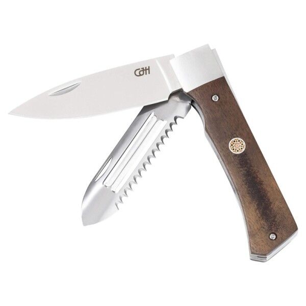 Herbertz CJH Outdoor Kochmesser, Walnuss