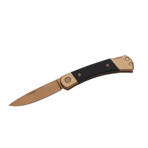 Herbertz Taschenmesser Titan Rosengold D2, Small Black