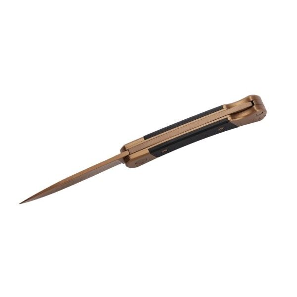 Herbertz Taschenmesser Titan Rosengold D2, Small Black