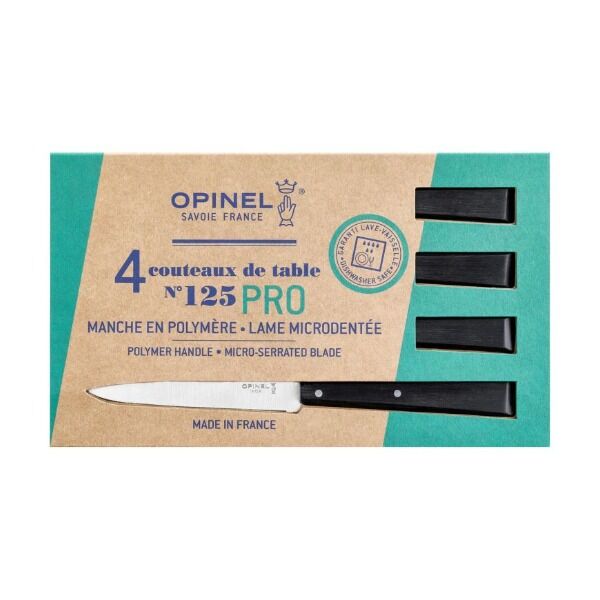 Opinel No 125 PRO Tafelmesser-Set, 4 Stück Ansicht 2 bei Survivalfreunde.de